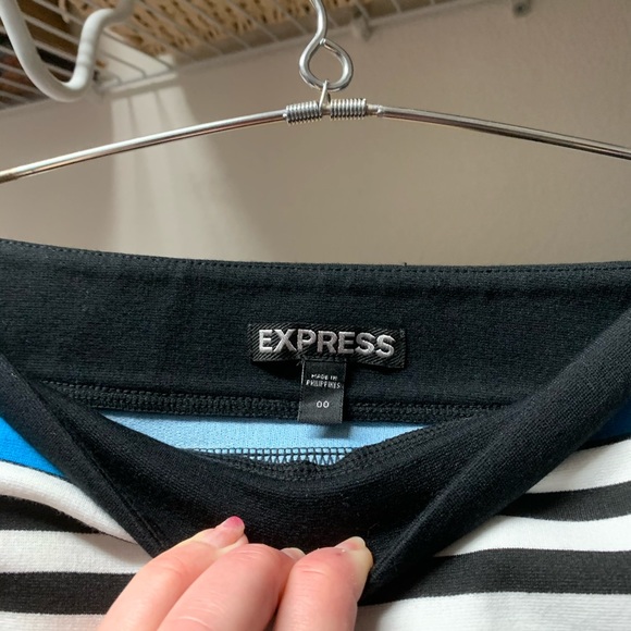 Express striped bandage pencil skirt - Picture 2 of 3